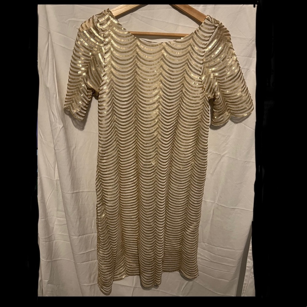 Sequin Gold Dress